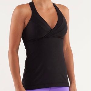Lululemon Deep Breath Tank in black, size 6